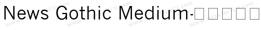News Gothic Medium字体转换